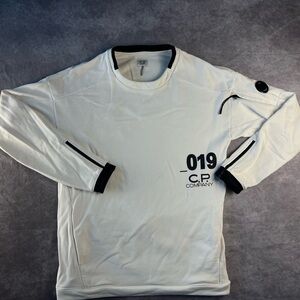 CP COMPANY WHITE CREWNECK L Size